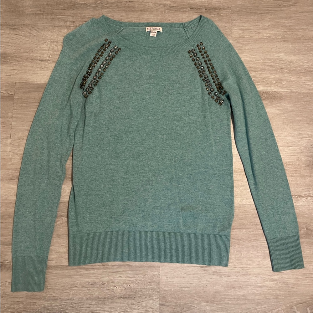 Stylish sweater.  Merona XS sweater runs big